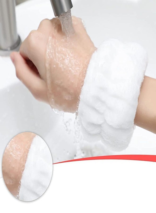 ccHuDE 8 Pcs Washing Face Wrist Bands Spa Towel Wristbands Soft Makeup Wrist Band Facial Wash Bands Skincare Cosmetic Wristbands for Women Bathroom Supplies - Image 4